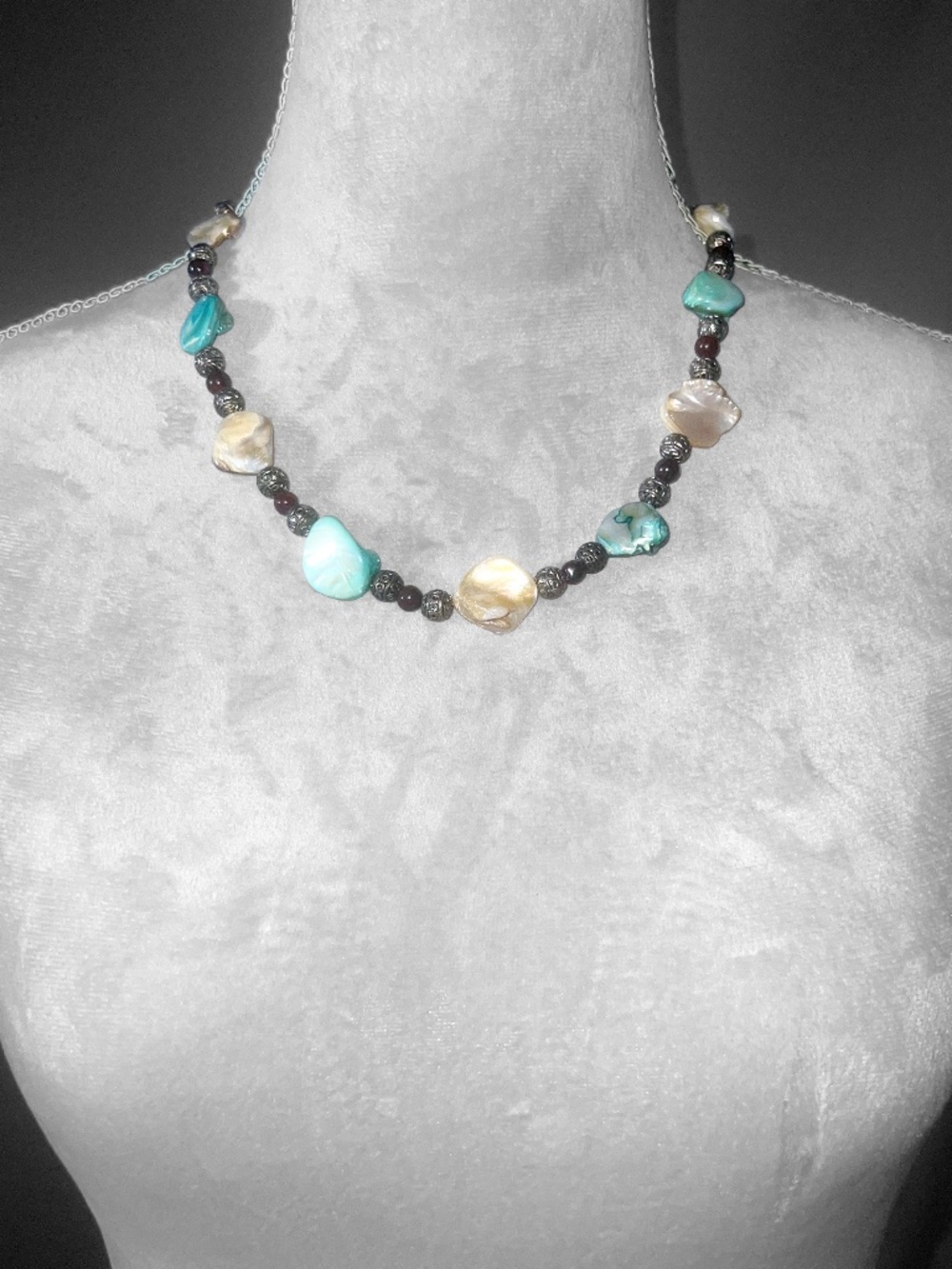 Abalone Shell & Tiger Eye Necklace